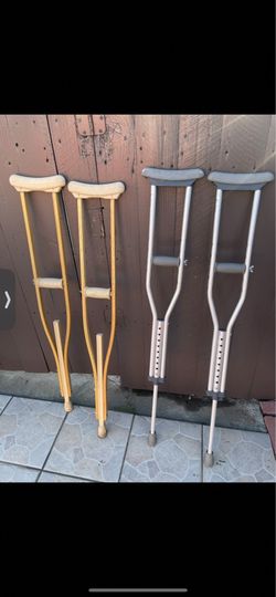 Excellent condition crutches walker, and shower seat