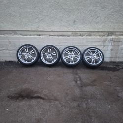 Four 20 Inch Crome rims 5 Lugs  245/35ZR20  95W