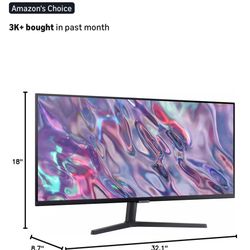 Brand new - Unopened - SAMSUNG 34" ViewFinity S50GC Series Ultra-WQHD Gaming and Workstation  Monitor