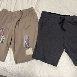 Tan Nike Shorts & Dark Gray Shorts Size Large Both For $15. 