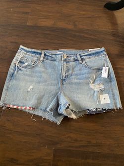 Old Navy Boyfriend Denim Cutoff Shorts Size 12