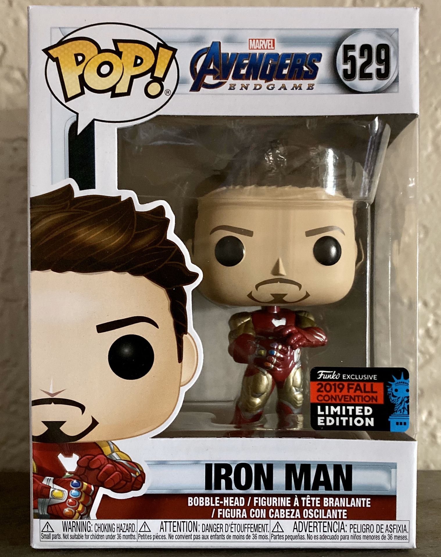 NYCC 2019 Amazon Shared Exclusive Avengers Endgame Iron Man 529 Funko Pop