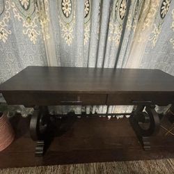 Sofa Table With 2 Drawers 