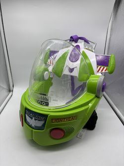 Buzz Lightyear Space Ranger - Star Command Helmet & Jet Pack - Tested and Works