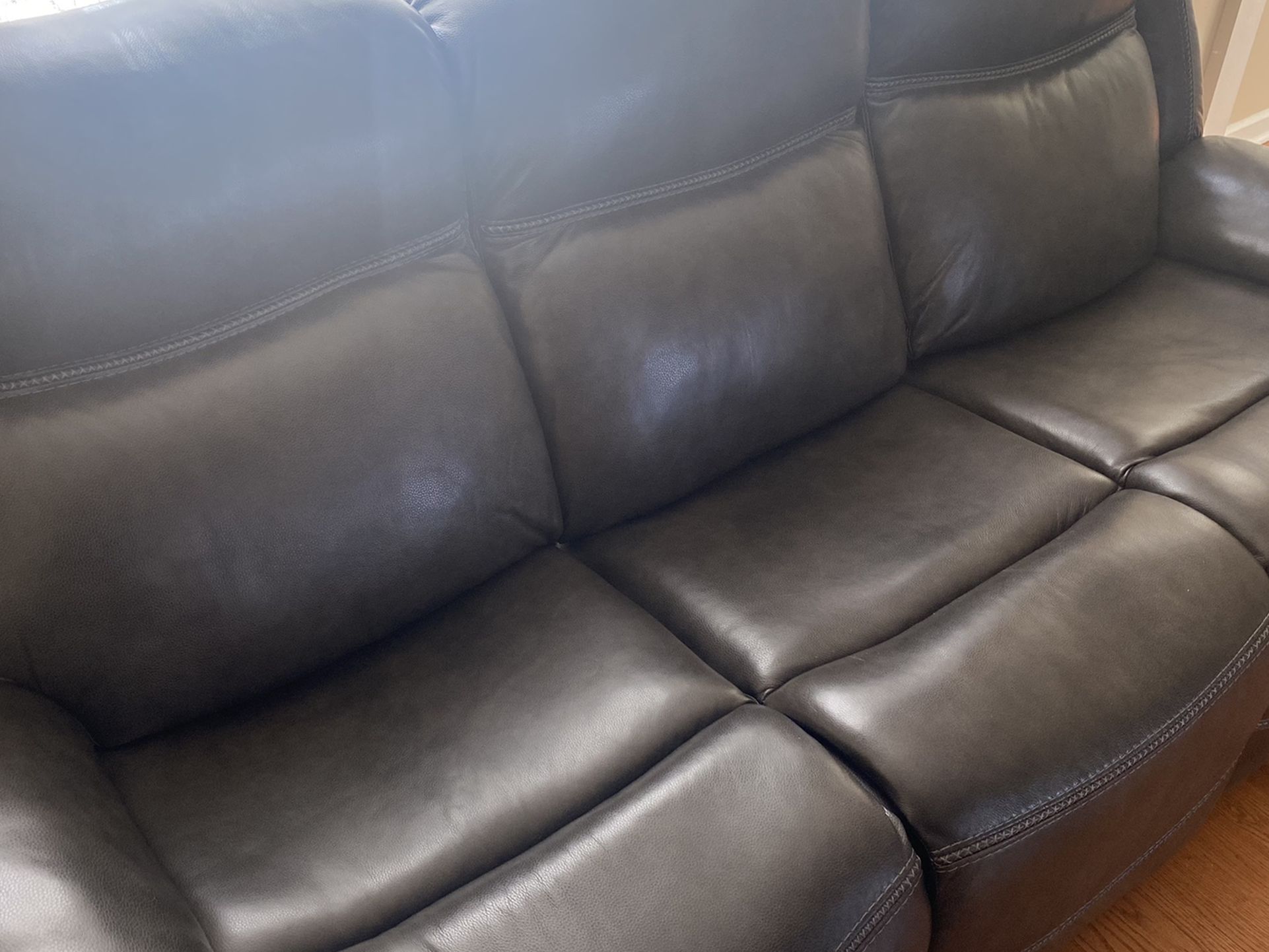 Ash Grey Reclining Sofa