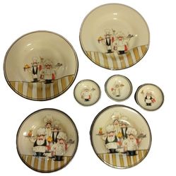 HD Designs "Le Chef" Stoneware Dinner Set