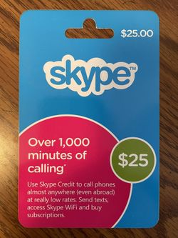Skype card
