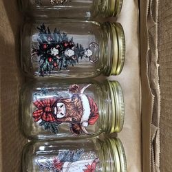 Cowboy Christmas Mason Jars