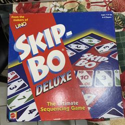 Skip-Bo Deluxe Board / Card Game by Mattel