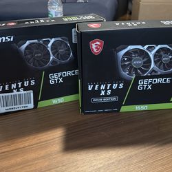 MSI GeForce GTX 1650 Ventus XS OC 4GB – Like New – $140 each or $260 both
