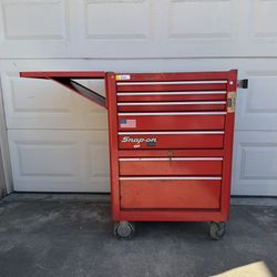 Vintage Snap-On Rolling Tool Box 7-Drawer Folding Shelf