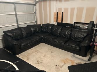 Black Leather Couch