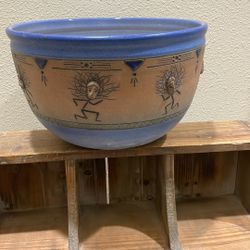 Vintage OLAF Terra-Cotta Pot.