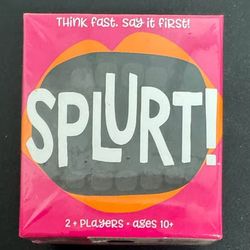 NEW & SEALED Splurt Quick Thinking Party Game just $5