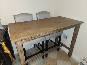 Hightop Kitchen Table With Chairs And Bench
