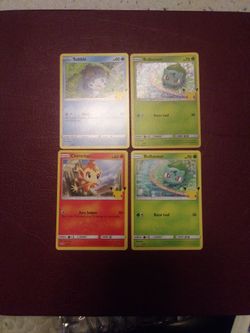4 Pokemon Cards