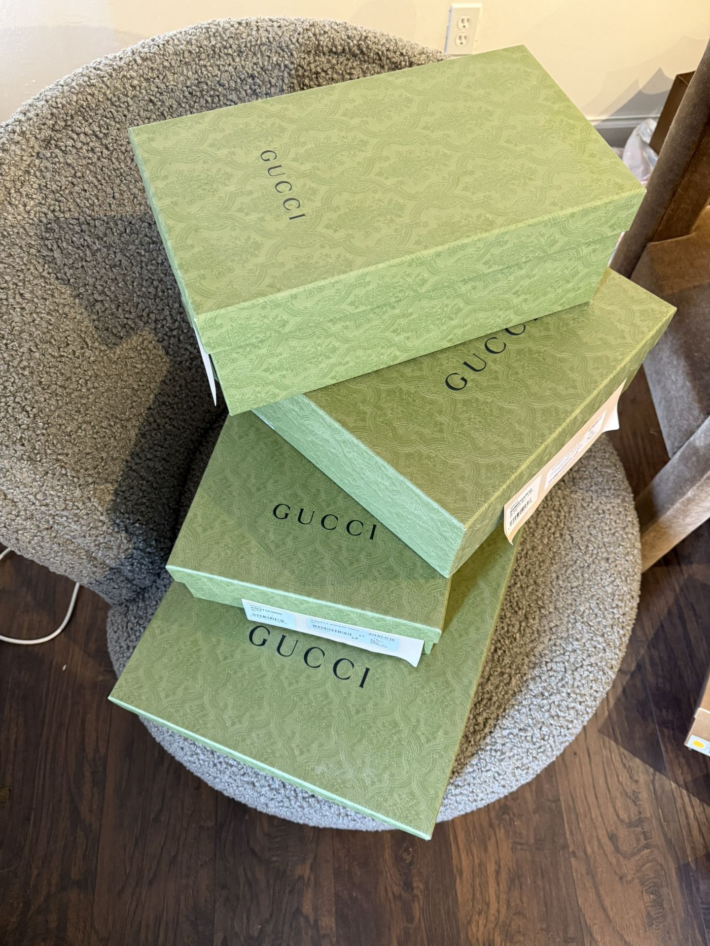Lot Of 4 Gucci Shoe And Bag Boxes