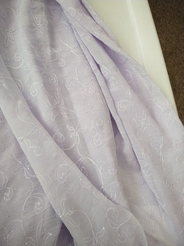 Lavender Sheer Fabric