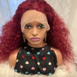 24 Inches Frontal Wavy Human Hair Lace Wig  