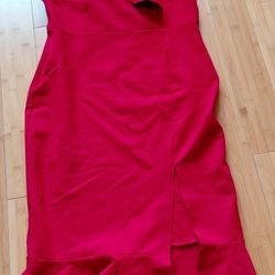 Brand new womens dress red color size Large 