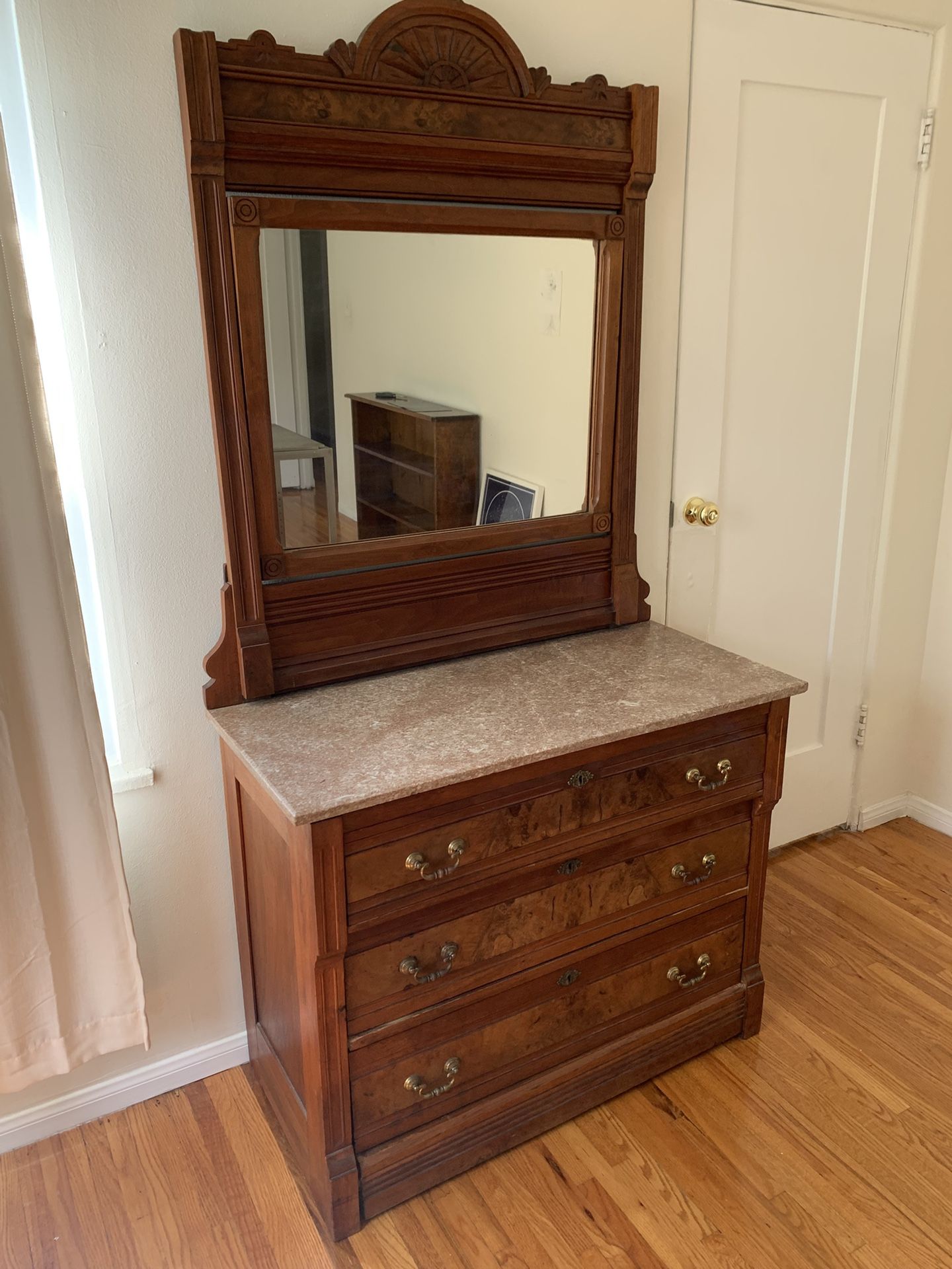Antique Bed & Dresser (Eastlake)