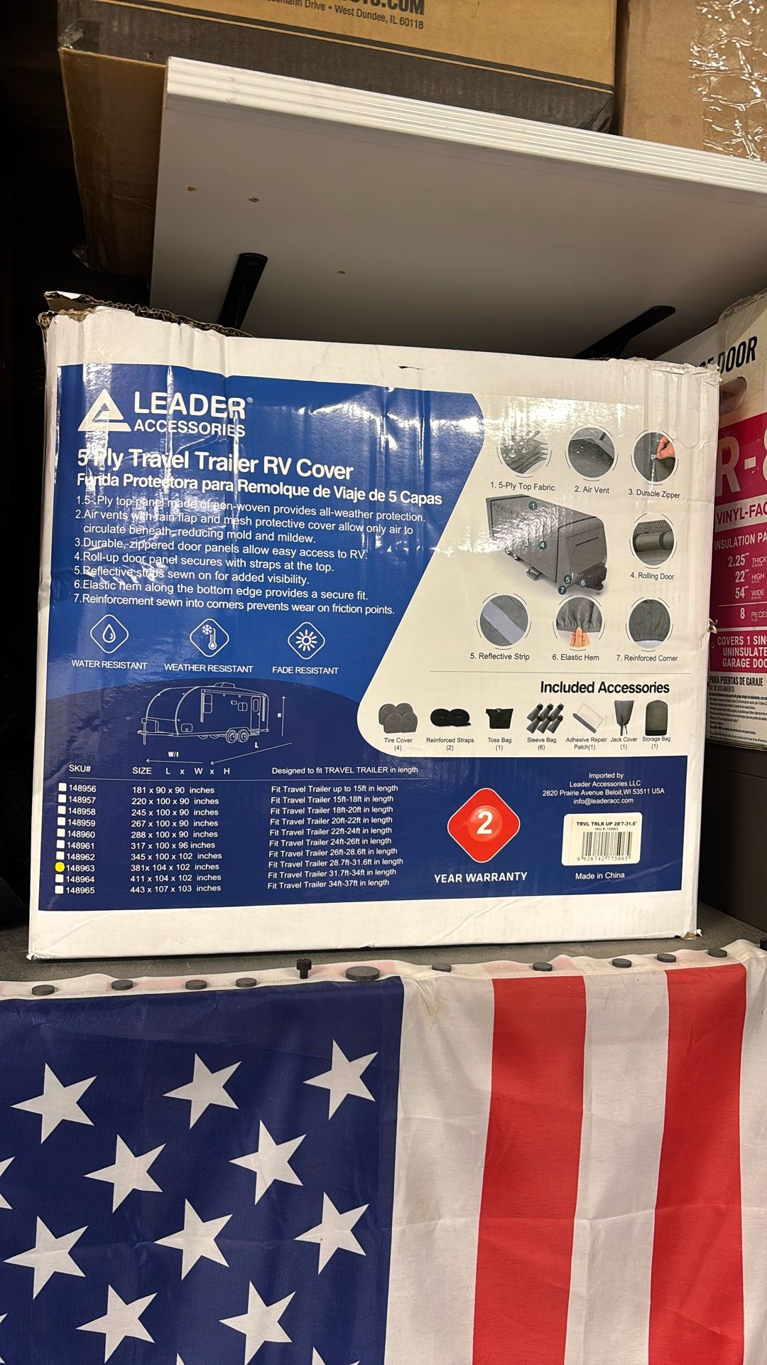 Travel Trailer Cover 28’-31’ (still In Box NEW)