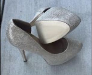 Just Fab Gold Heels 
