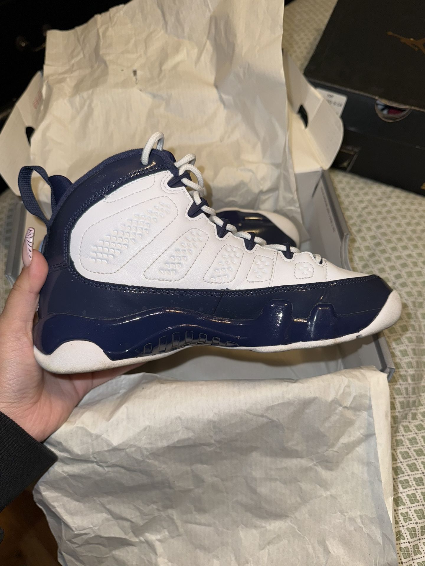 Jordan Retro 9 Blue Pearl 4Y