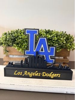 LA dodgers skyline desk display