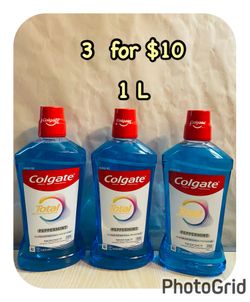 (3) Colgate Total Active Prevention Mouthwashes, 1 L each, 3 for $10‼️