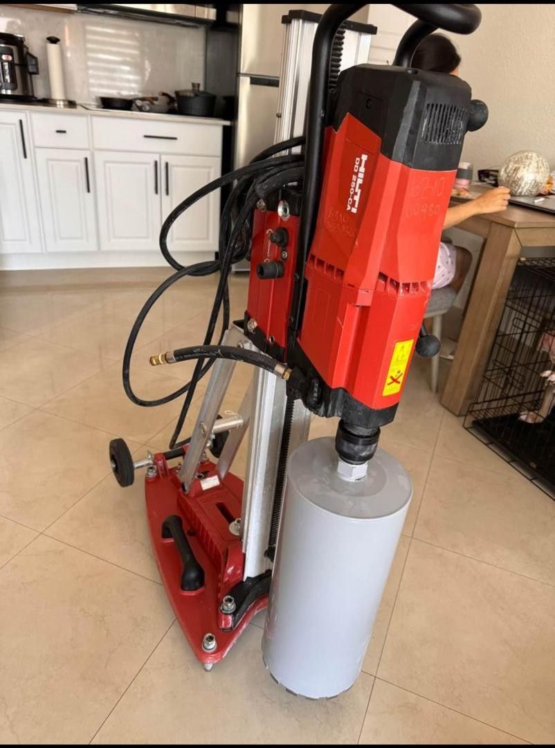 Hilti DD 250 with 8" drill bit