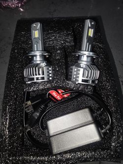 Brighter LED H7 with built in fan. 6000k White Light.