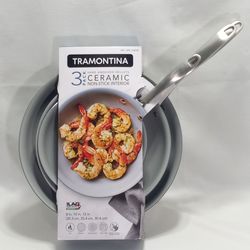Tramontina Hard Anodized Ceramic Nonstick Pan Set 3-Pack