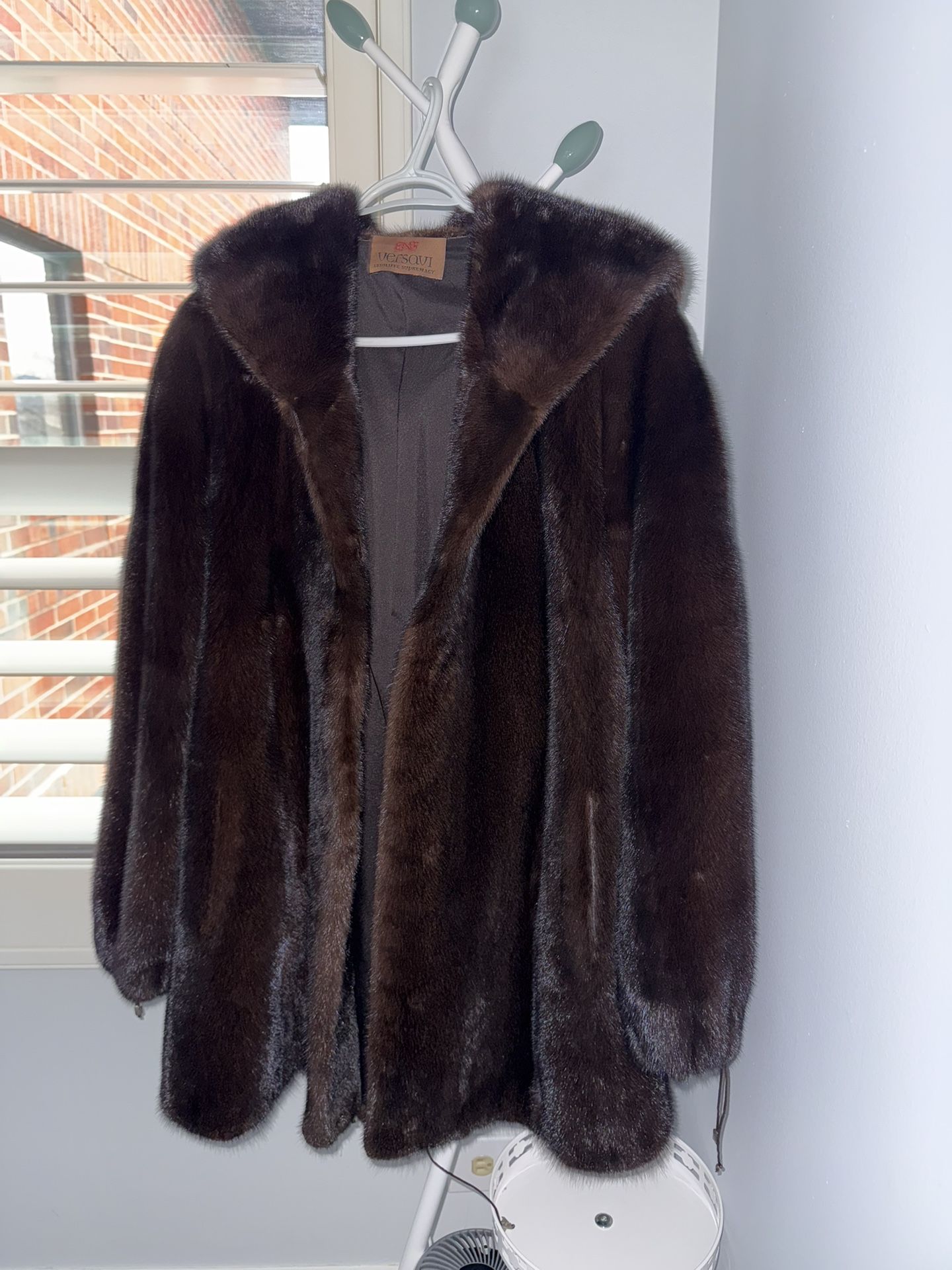 Women Coat Mink Fur 100%