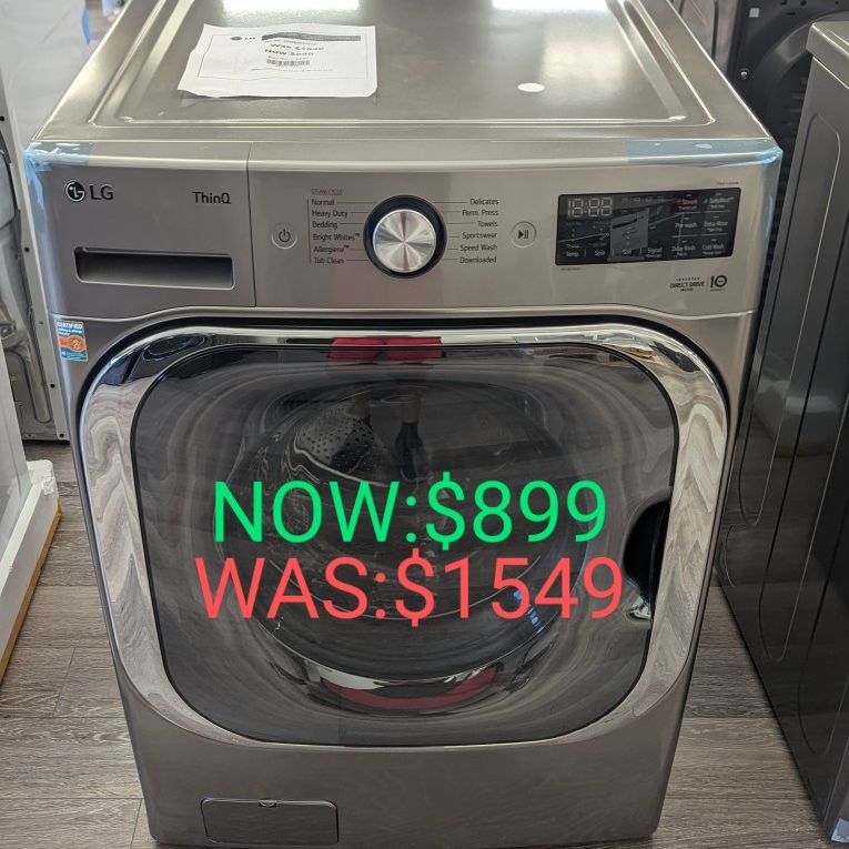 5.2cu Front Load Washer with TurboWash and Built-in Intelligence 