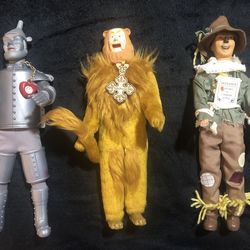 Wizard Of  Oz 1988 Vintage 7 Doll Set 11” Tall Made By Multi Toys Corp