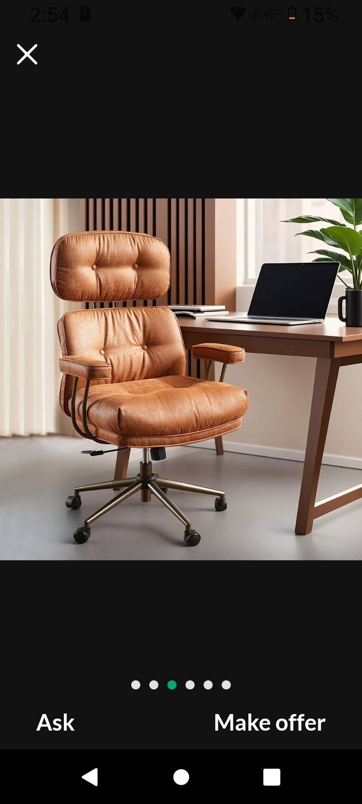 Computer Chair Desk Chair Ergonomic Chair Office Chair Brown Desk Chair Brown Office Chair Gaming Chair ππ