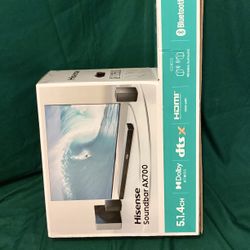 Hisense AX700 5.1.4ch Dolby Atmos Soundbar - 600W, Wireless Rear & Sub, 4K HDR, Bluetooth