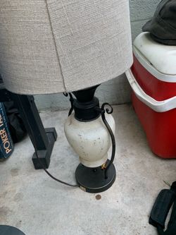 Table Lamp with Linen Shade