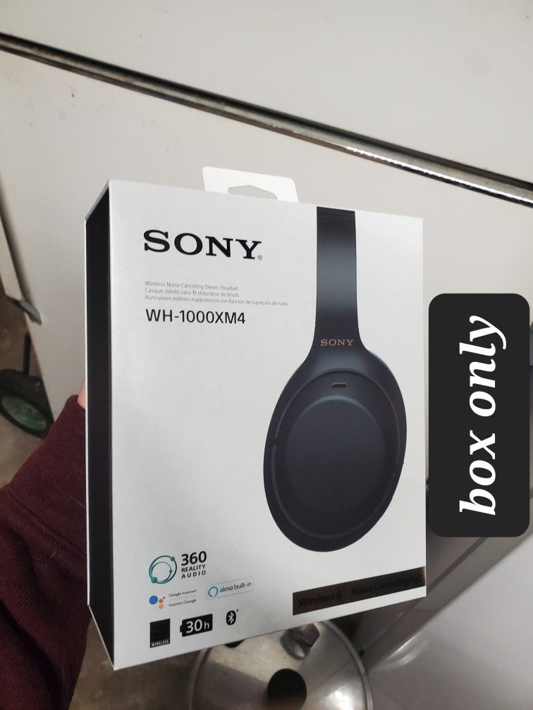 box only of sony wh-1000xm4 headphones [box only]