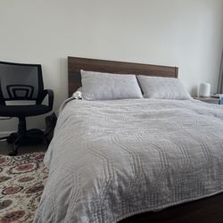 Bed frame+ Headboard + Night Stand + Mattress For Sale 
