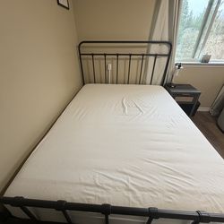 Queen Size Bed Frame + Mattress