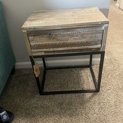 Wood End Table 