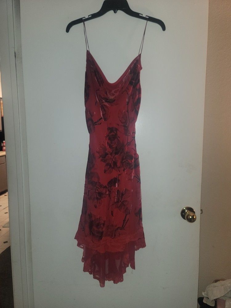 Prom Ready Silky Rose Dress Sz 10