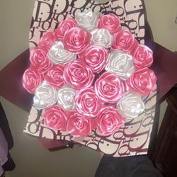 Forever Flowers 24 Count Pink And White  Add One Available As Well