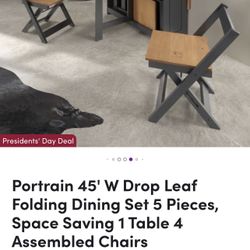 Portable Drop Leaf Dining Set