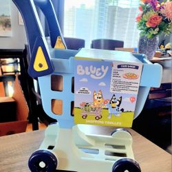 BLUEY Shopping Cart/Trolley includes Play Food! Brand New NEVER OPENED! SOLD OUT get It today, Popular Toy Super Cute!