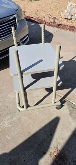 Two-Tier Rolling Metal Cart