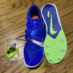 Nike Zoom Rival Jump  Spikes Blue Track & Field Shoes Men’s Sz 11.5 New No Box