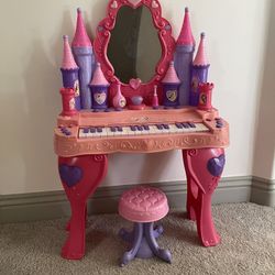 Disney Princess Enchanted Musical Vanity Piano Keyboard